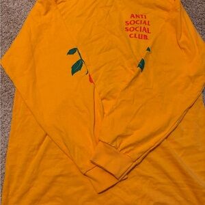Anti Social Social Club Yellow Long Sleeve Shirt